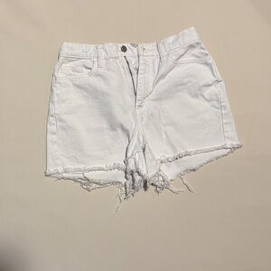 Universal Thread White Distressed Denim Shorts